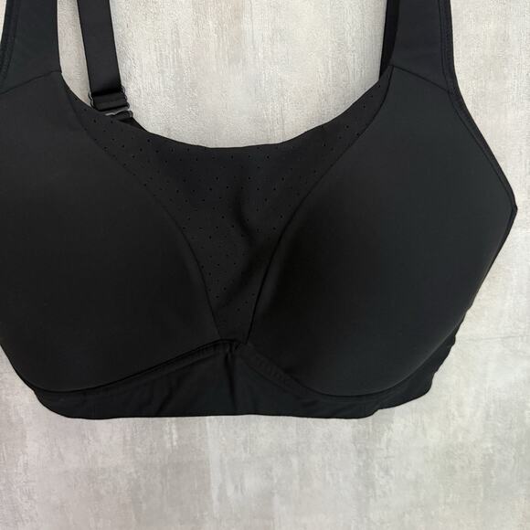 Lululemon Sports Bra 36E Run Times High Support Black Soft Cups Sweat Wicking - Picture 4 of 13